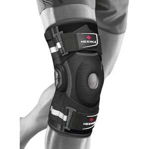 NEENCA Professional Knee Brace Relief Pain Hinged Knee Support 4X-Large Black